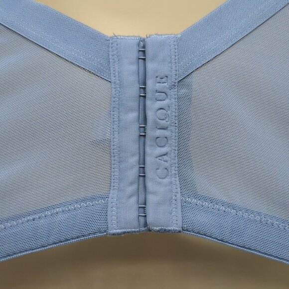 Cacique Womens Bra Modern Lace Balconette 44F Blue Underwire Lane Bryant - Picture 7 of 10